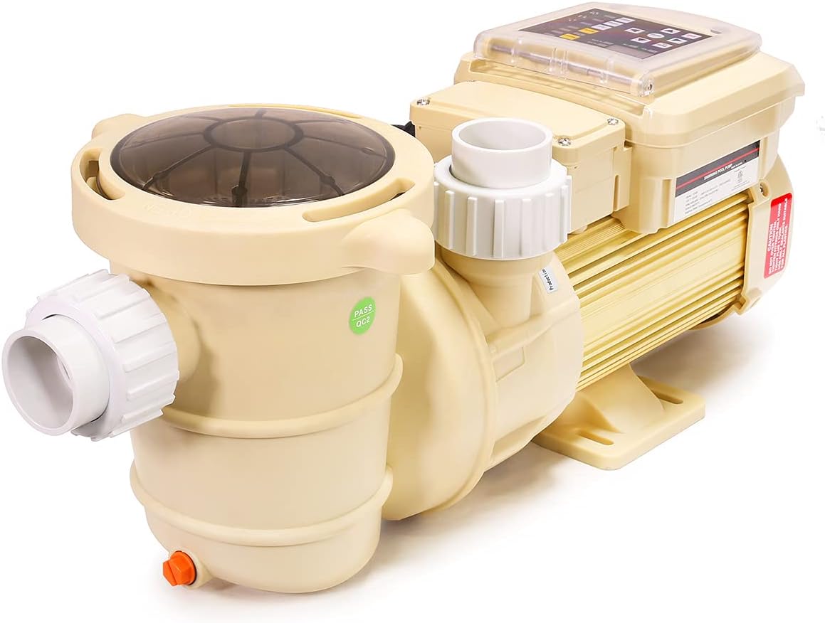 XtremepowerUS 1.5HP Variable Speed Whisper Above Ground Swimming Pool Pump, 1.5