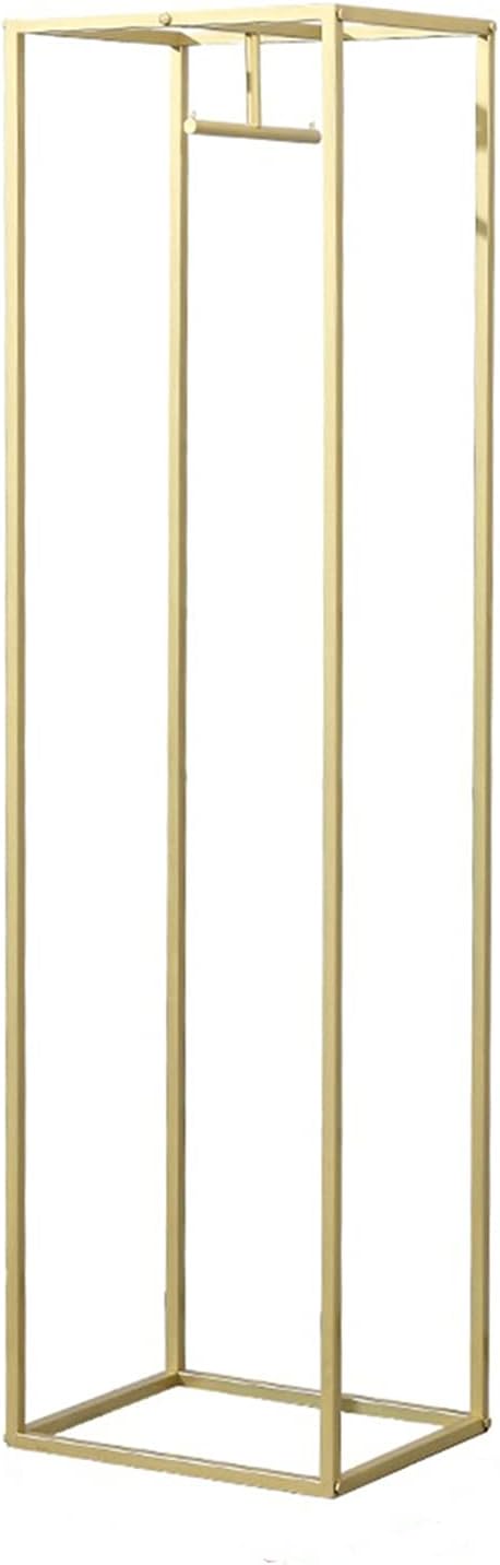 Creative Simple Clothes Retail Heavy Duty Metal Garment Racks,Clothing Store Hanger Storage Shelves,Commercial Wedding Dress Floor-Standing Display Rack (Gold, 75