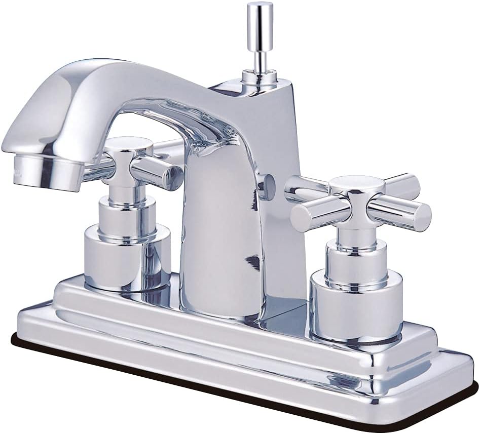 Kingston Brass KS8641EX 4 in. Centerset Bathroom Faucet, Polished Chrome