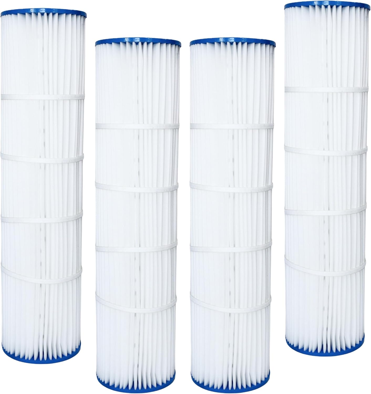 DPM Hayward Quad DEP Cartridge Replacement Set Pool Filter Pleated Element DEP 80 Series for DEP 500 Series| 4 Pack Made in USA | Replacement for C-6970 DEX200E (80 Sq Ft (25 1/2