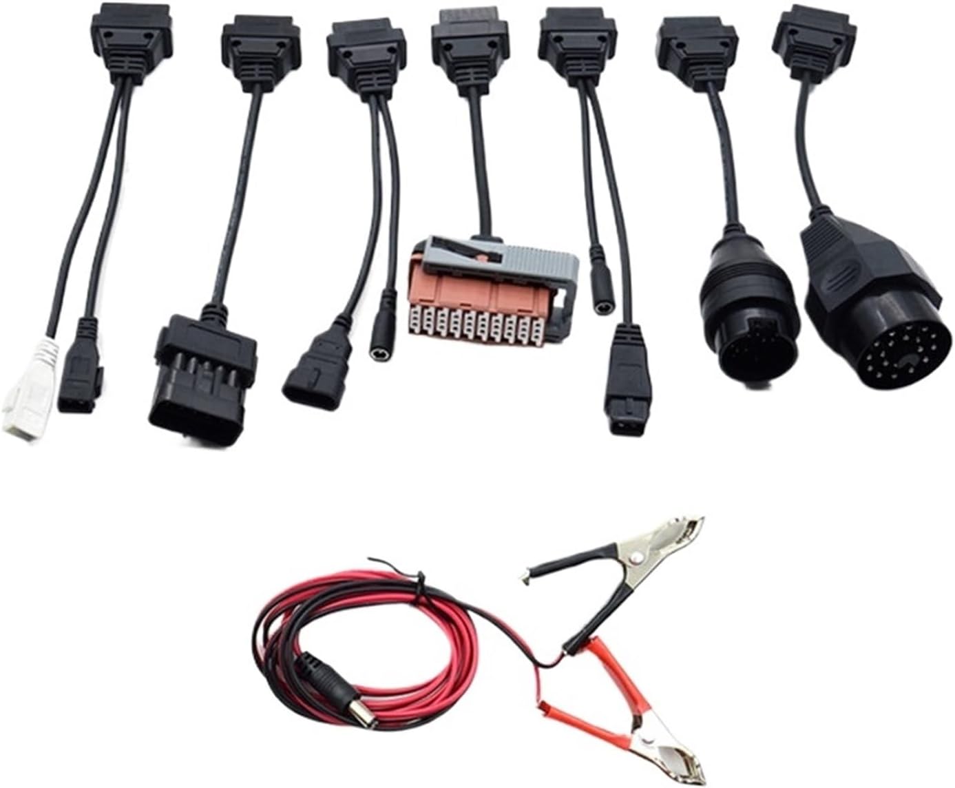 Full Set 8 PCS Car/Truck Cables Compatible with TCS PRO Diagnostic Connector(Full Set Car Cable)