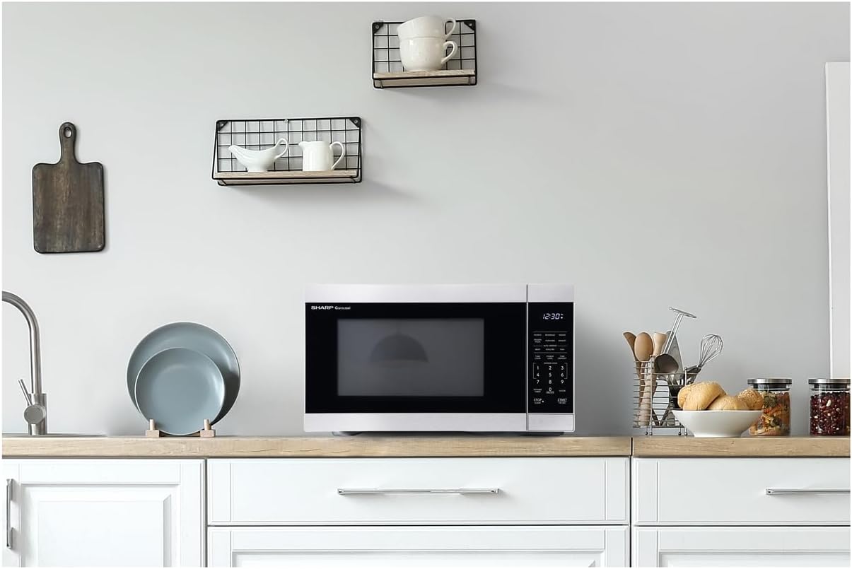 SHARP Countertop Microwave Oven with Removable 12.4