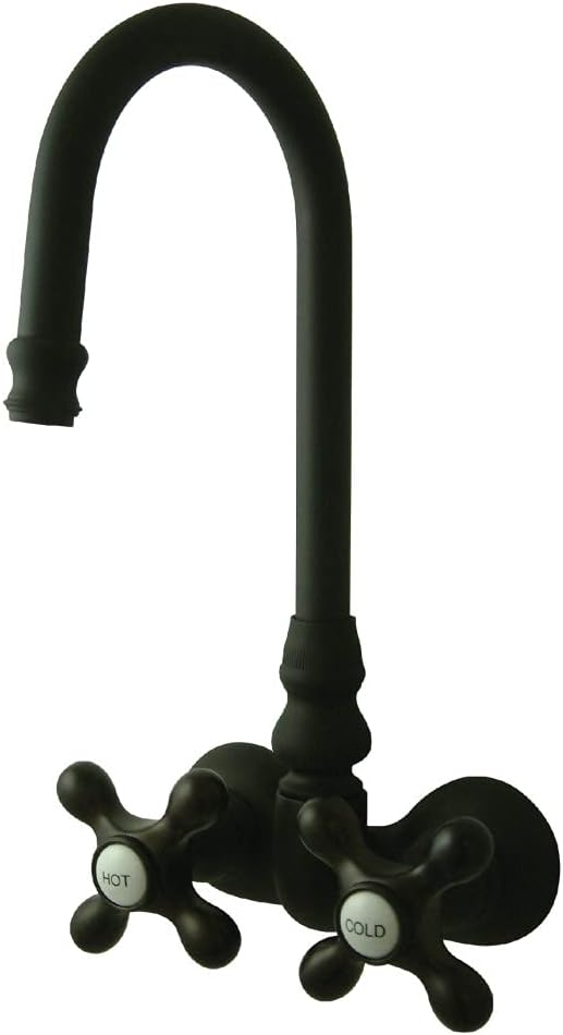 Kingston Brass CC77T5 Vintage Let Tub Filler, Oil Rubbed Bronze,8-Inch Adjustable Center