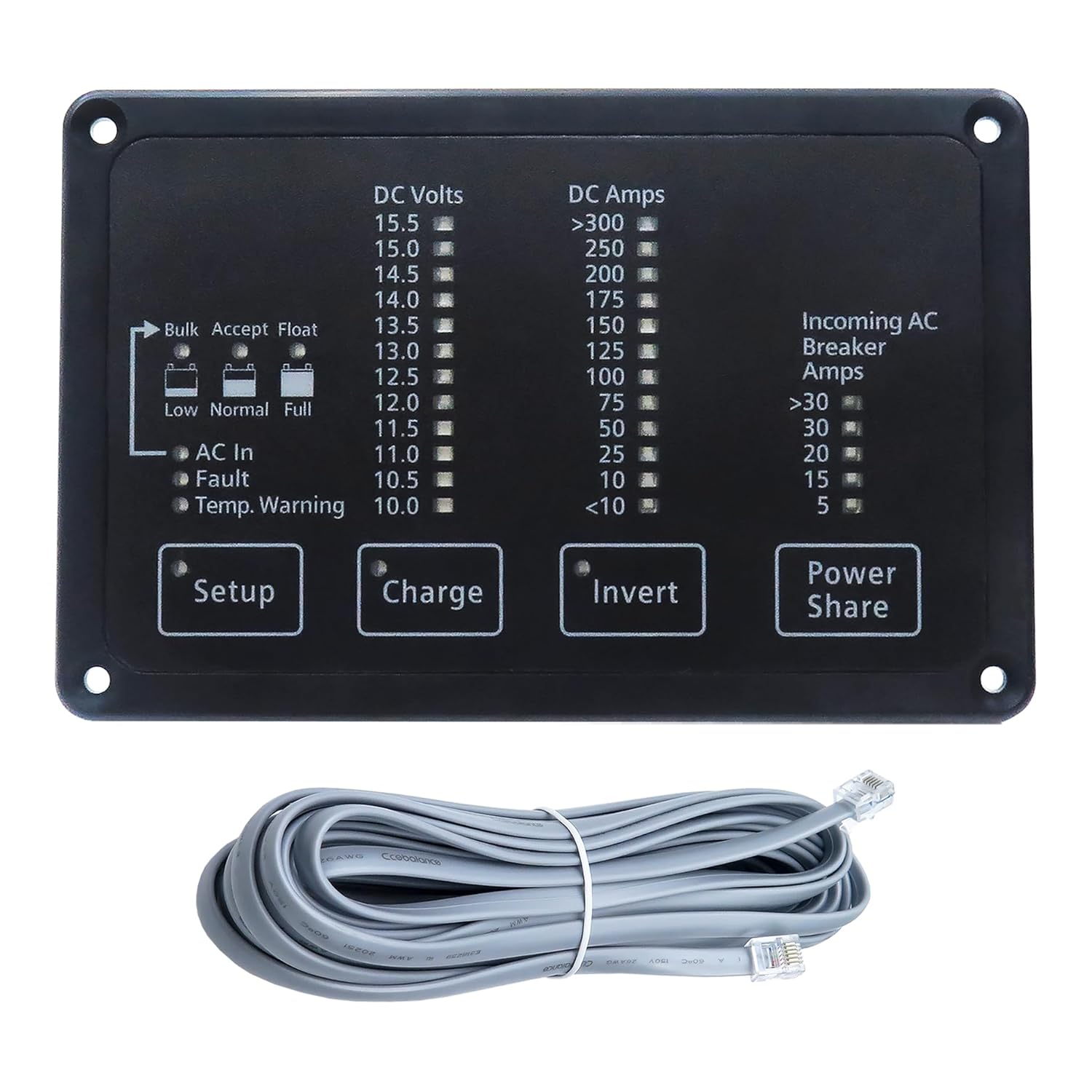 84-2056-01 12V Remote Control Panel Compatible with Xantrex Heart FDM-12-25 Remote Panel for Freedom 81-2010-12 Inverter/Charger