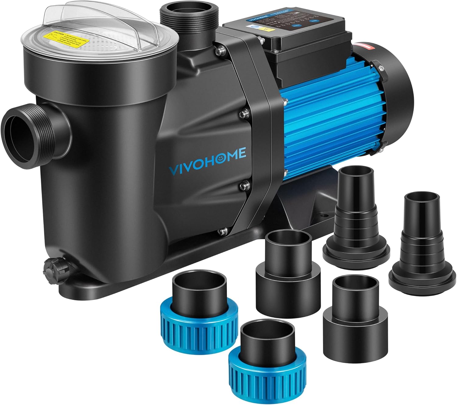 VIVOHOME 2.0 HP Powerful Self Primming 7140 GPH Swimming Pool Pump w/Timer for Inground Pool 1.5