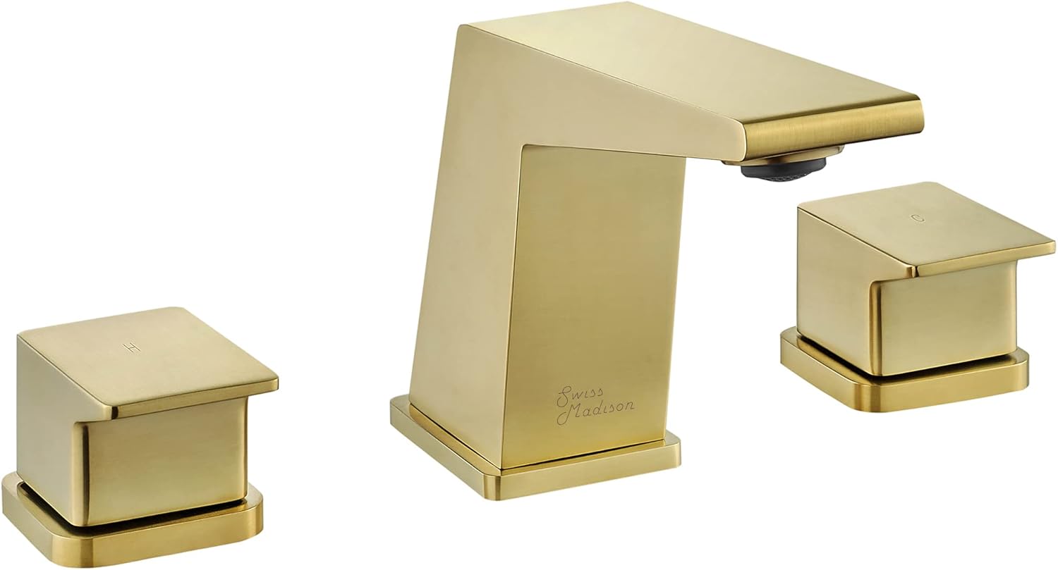 Carré 8 in. Widespread, 2-Handle, Bathroom Faucet in Oil Rubbed Bronze
