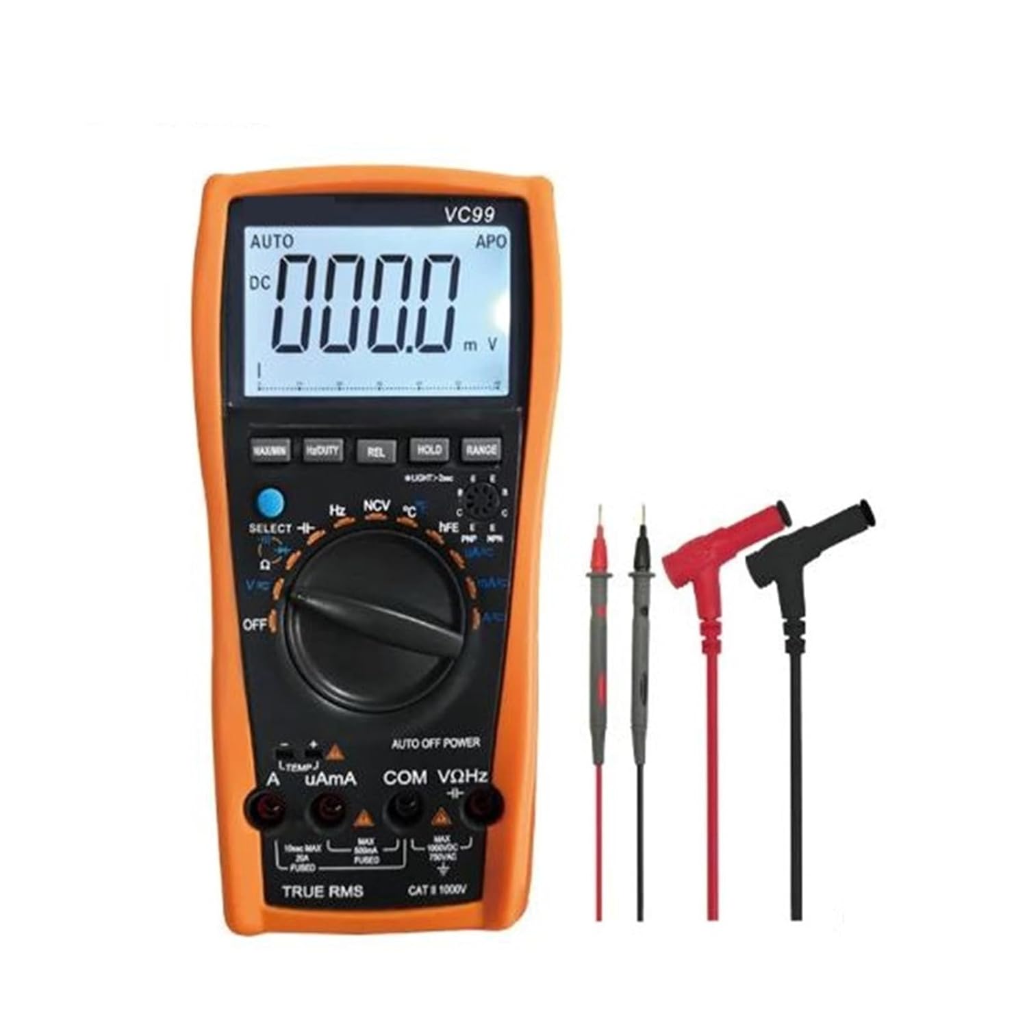 VC99 3 6/7 6000 Counts Range Resistance Capacitance Temperature Frequency Digital Multimeter