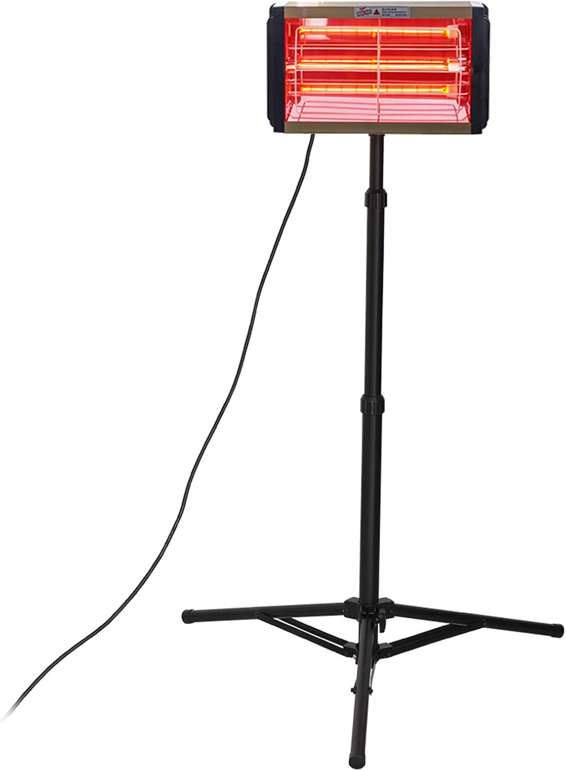 DATOU Infrared Paint Curing Lamp 1000W Shortwave Car Curing Light Paint Curing Dryer with Bracket (70-160cm) (110V US plug)