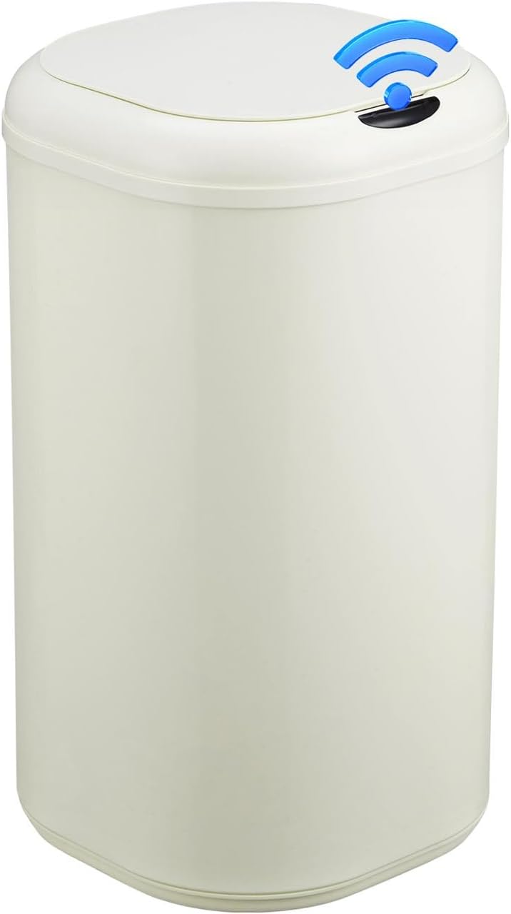 Garvee 8 gal Touchless Motion Sensor Trash Can, Automatic Kitchen Trash Can with Lid, 30 L Stainless Steel Smart Garbage Can for Home Bathroom Living Room Office