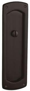 Baldwin PD007.KE Palo Alto Style Pocket Door Exterior Privacy Trim from the Esta, Venetian Bronze