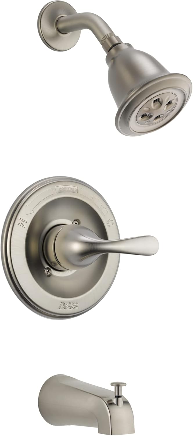 Single-Handle Tub and Shower Trim in Stainless