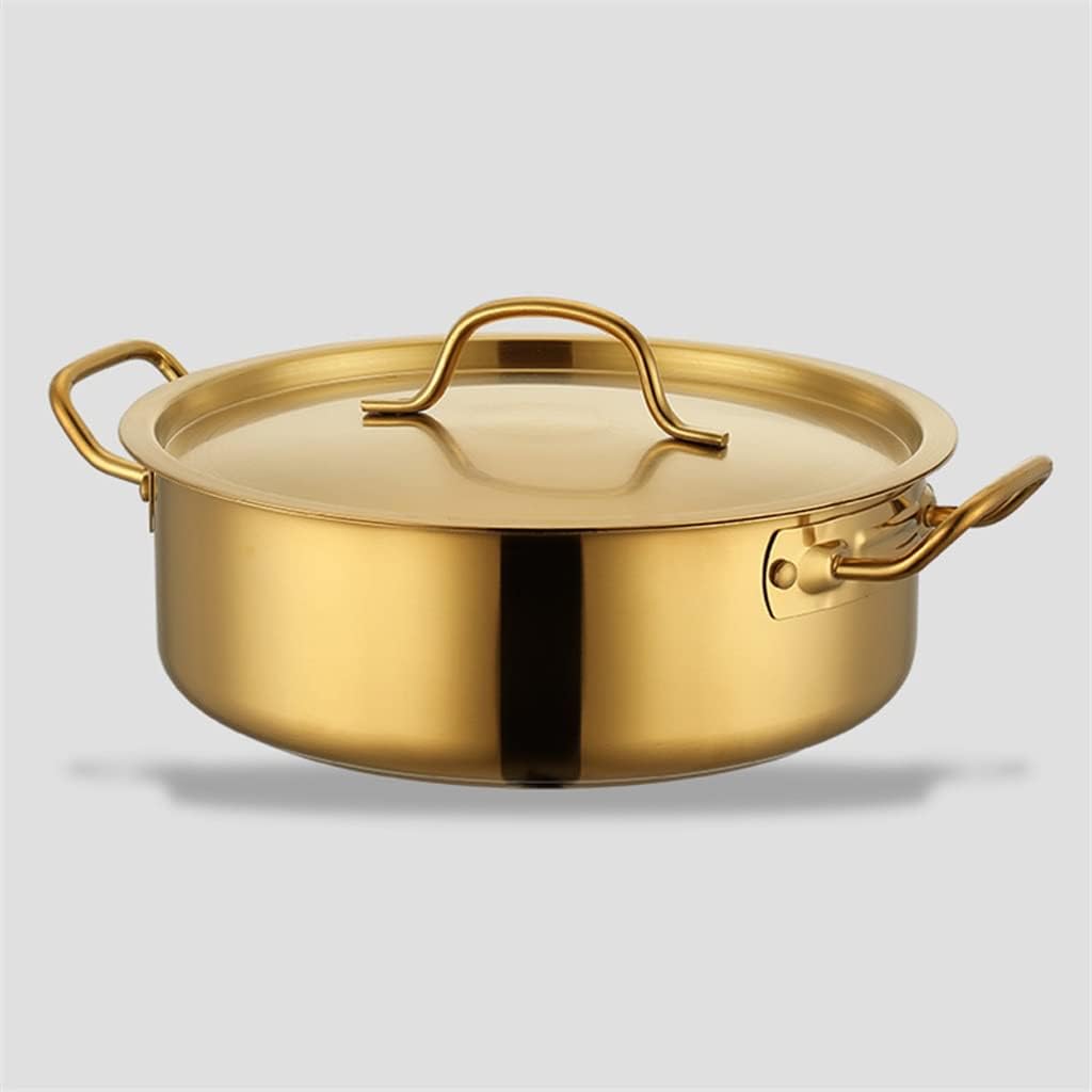 Hot Pot Soup Rinse For Induction Cooker Flat Bottomed Ear Single Stainless Steel