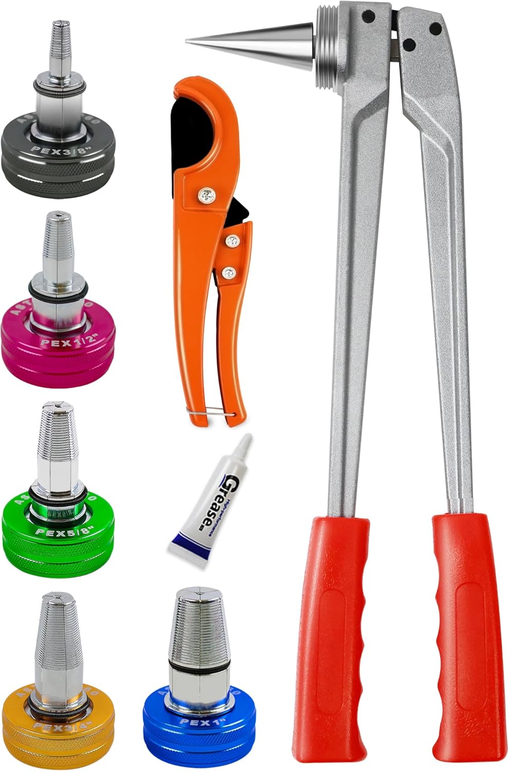 AMZCNC PEX-a Pipe Expansion Tool Kit Manual Expander Tool Kit Meets ASTM F1960 Standard with 3/8