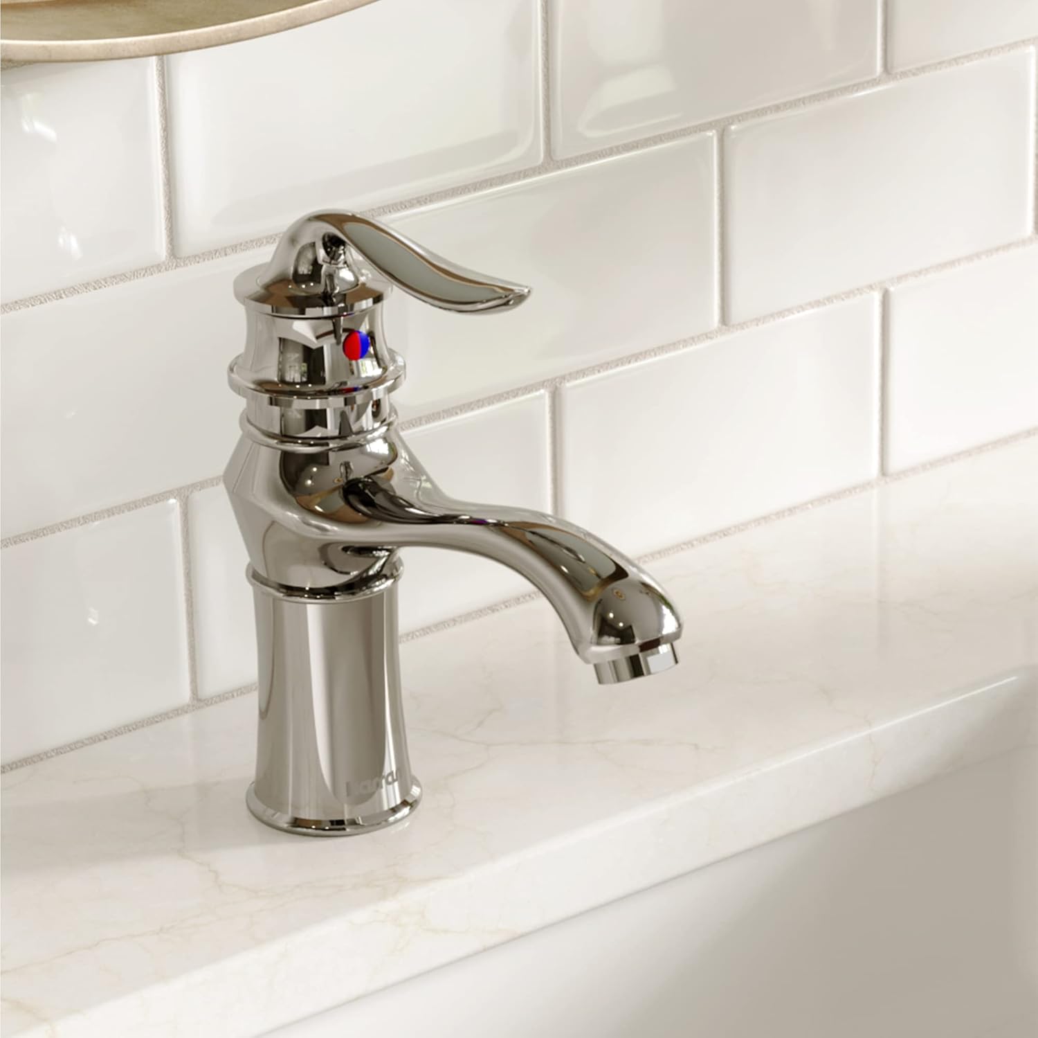 Karran KBF430 Dartford Single Hole Single Handle Basin Bathroom Faucet with Matching Pop-up Drain in Chrome