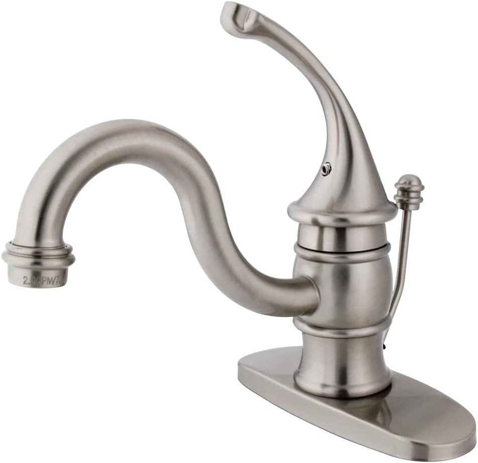 Kingston Brass KB3402GL Georgian 4-Inch Lavatory Faucet With Retail Pop-Up Drain, Polished Brass