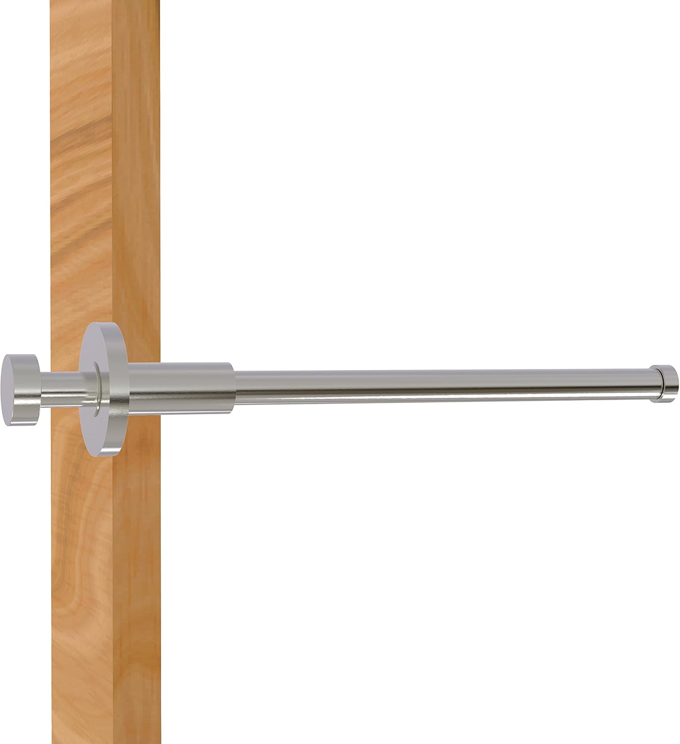 Allied Brass 13895300322 FR-23-SN Pullout Garment Rod, 10-Inch, Satin Nickel