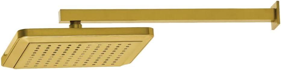 Kingston Brass K250A8CK Shower Scape 9-5/8-Inch Square Raindrop ABS Shower Head with 15-3/4-Inch Shower Arm in Brushed Nickel