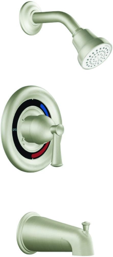 Cleveland Faucet Group T41311CBNGR Capstone Tub and Shower Trim, Brushed Nickel