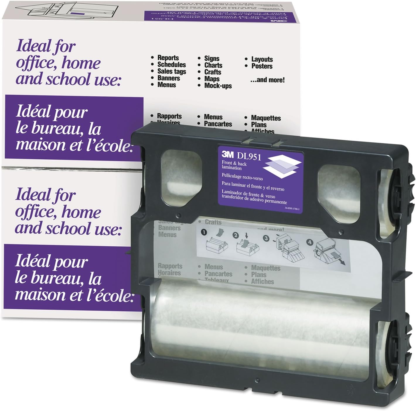 Scotch Glossy Refill Roll for LS950 Heat-Free Laminating Machine 8.5