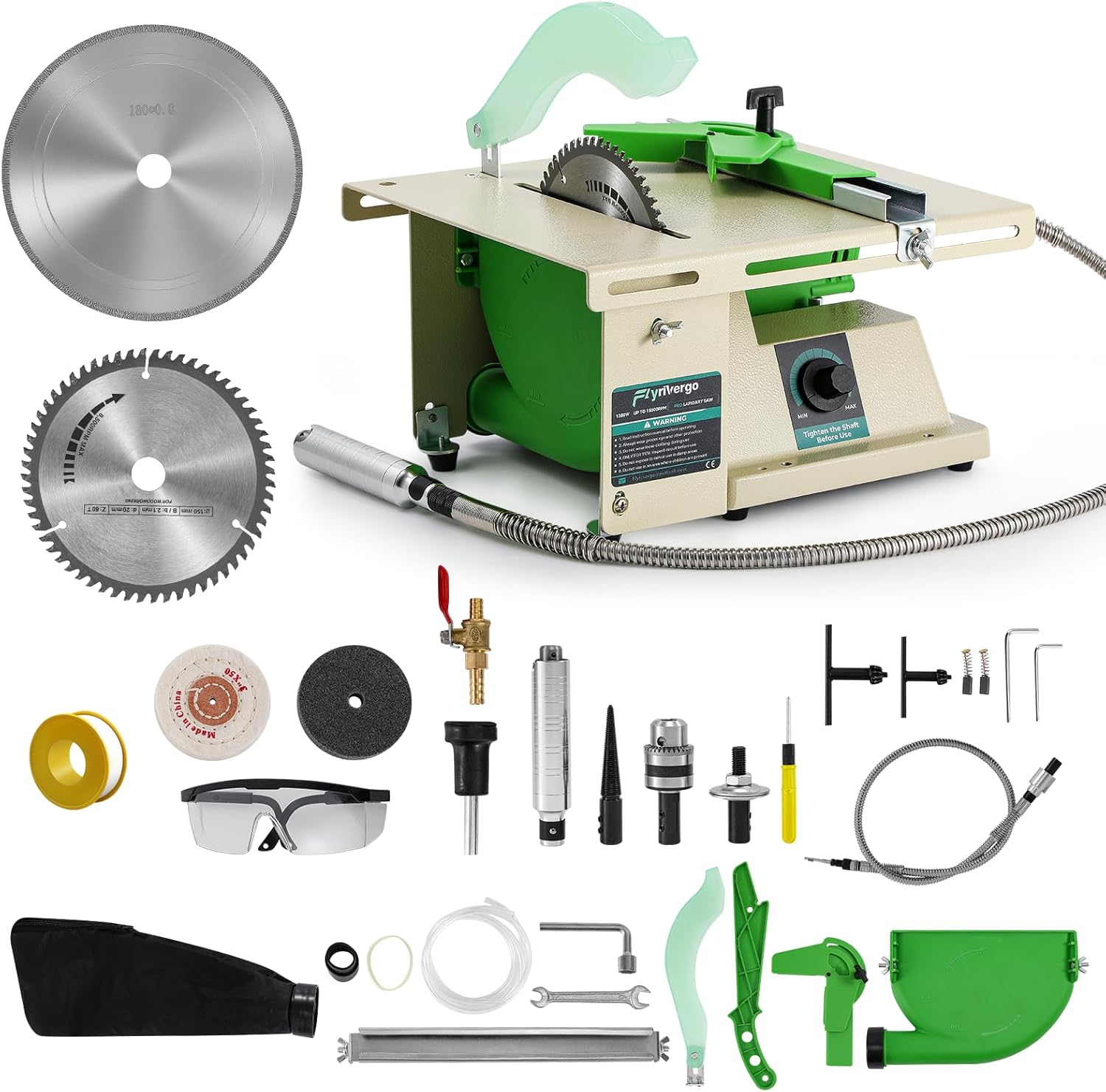Jewelry Rock Saw for Cutting Rocks, 110V 1380W Lapidary Saw Rock Cutter for Crafts Lapidary Equipment for DIY Gem Stone Grinding Woodworking Carving
