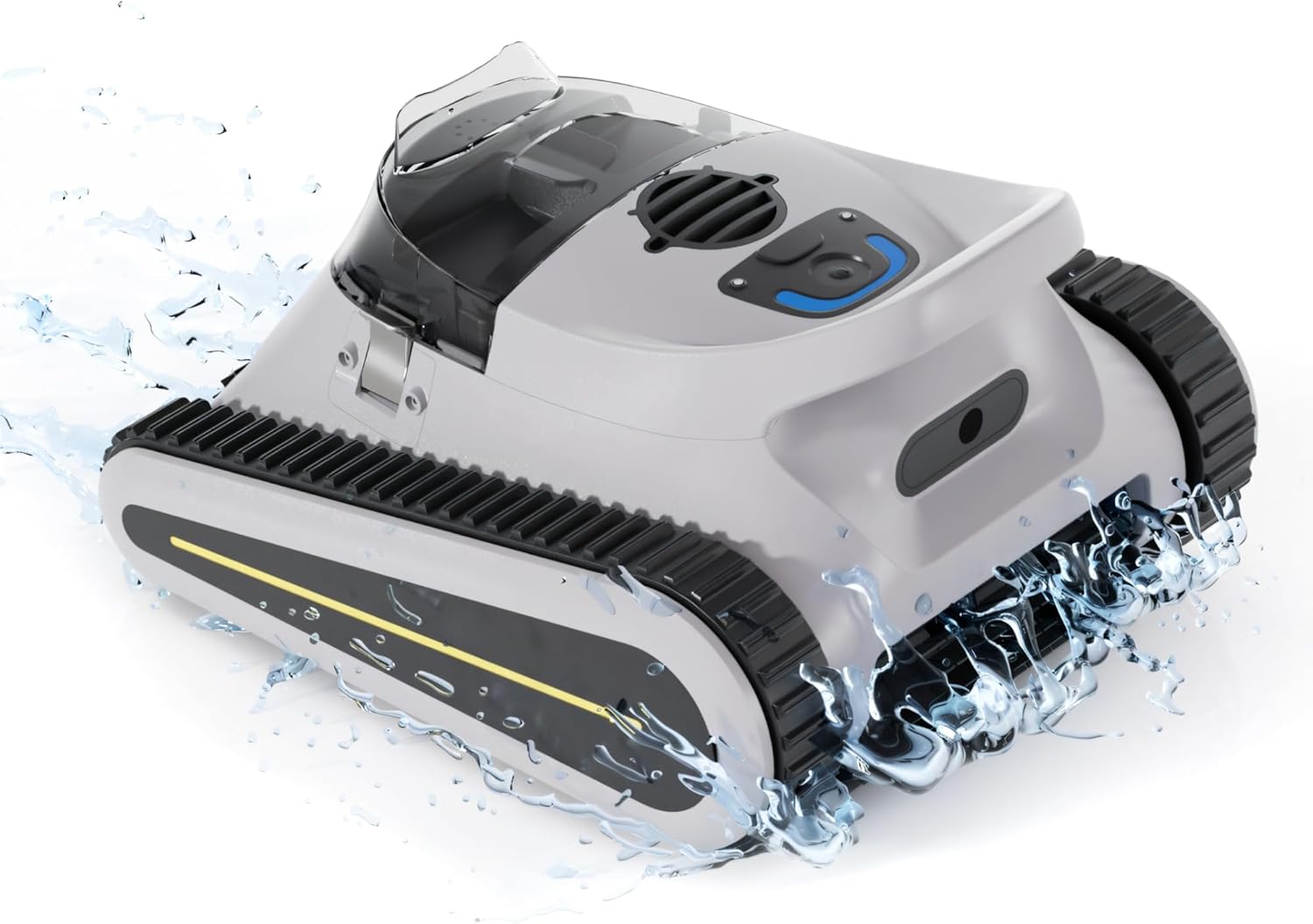 Seauto Crab Robotic Pool Vacuum, Wall-Climbing Robot, Automatic Pool Cleaner, Suitable for Walls and Floors of 1614 Square Feet Pool , Black/Grey