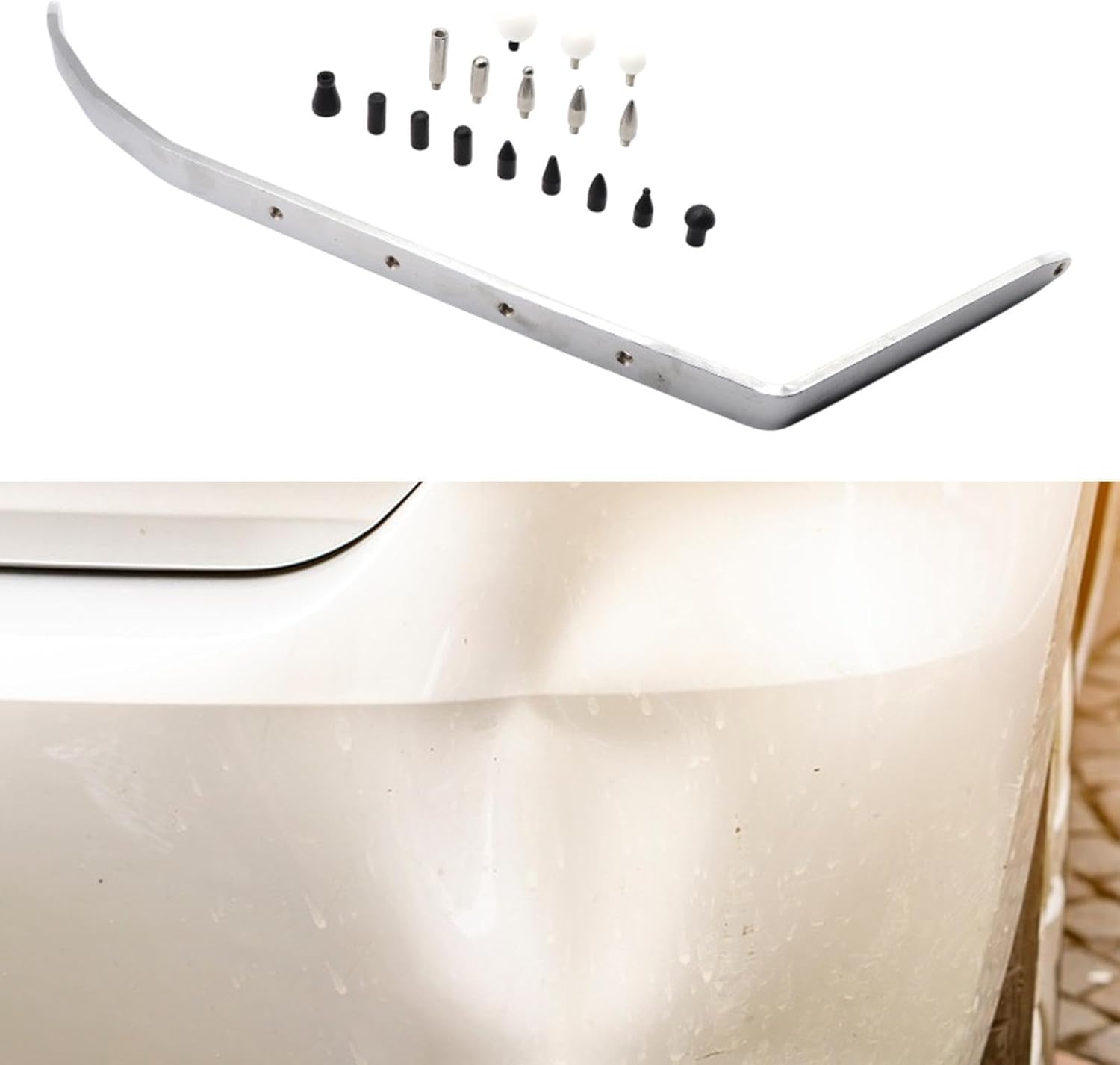 Car Body Repair Tools Dent Removal Kits Portable Sturdy Easy to Install Slider Fender Repair Tools for Vehicle Bodywork, 72.5cm