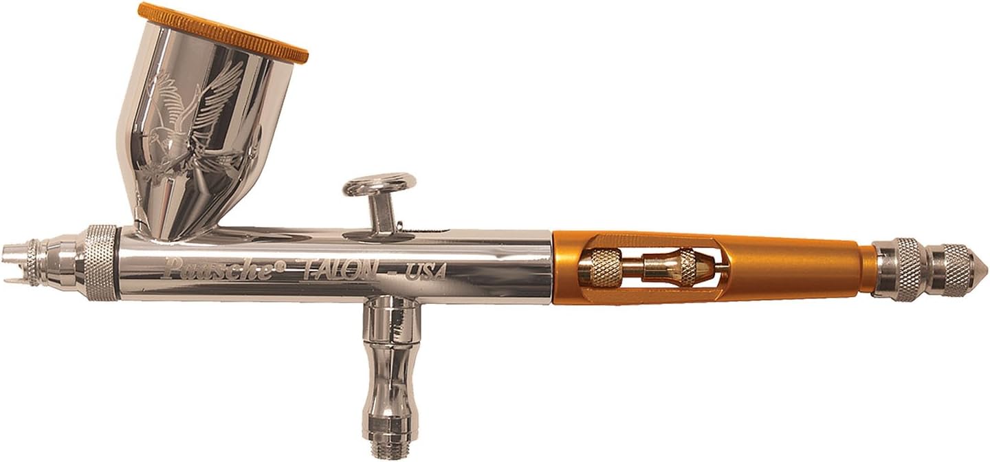 Paasche Airbrush Talon Gravity Feed Airbrush in Deluxe Wood Box Orange