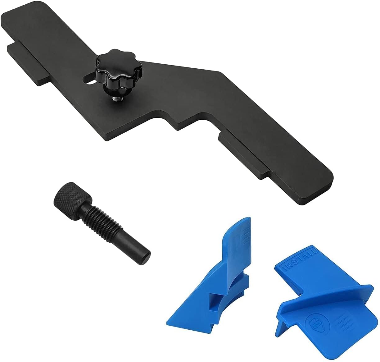 ZKTOOL Camshaft Holding Alignment Timing Kit,Crankshaft Damper Holder Balance Shaft Preload Tool Vct Solenoid Seal Installer Fit for Ford 2.0 2.3 303-1551 303-1685 303-1686 303-1687 303-1688 303-1689