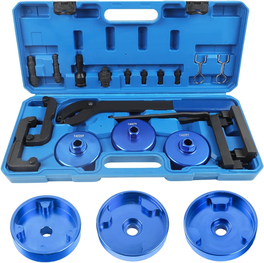 CMTOOL Engine Camshaft Alignment Locking Tool Kit Compatible with VW Audi 2.0 2.8 3.0T 3.2 4.2 5.2 Engine A4 A6 A6L A8 Q5 Q7 R8 Engine Camshaft Locking Alignment Timing Tool Set