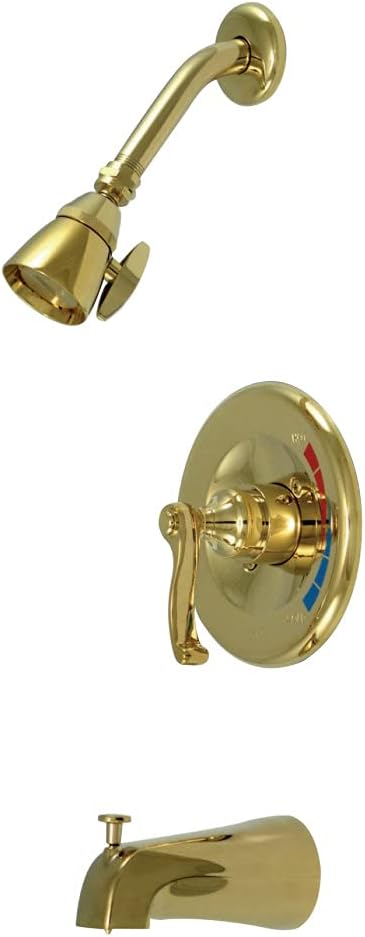 Kingston Brass KB8632FL Royale Tub and Shower Faucet, 7
