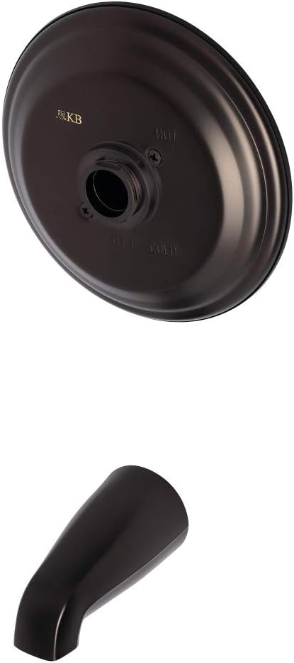 Kingston Brass KB3635TTLH Pressure Balanced Tub Faucet, Trim Only without Handle in Oil Rubbed Bronze