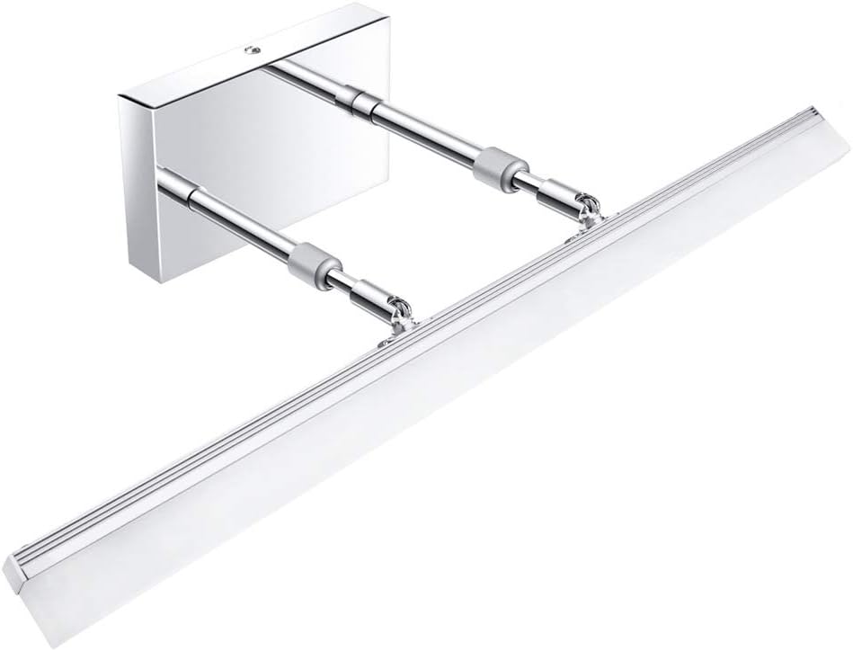 Aipsun 48inch Black Bathroom Llight Fixtures LED Vanity Light Adjustable Modern Vanity Lights Over Mirror Rotatable Lighting 5500K