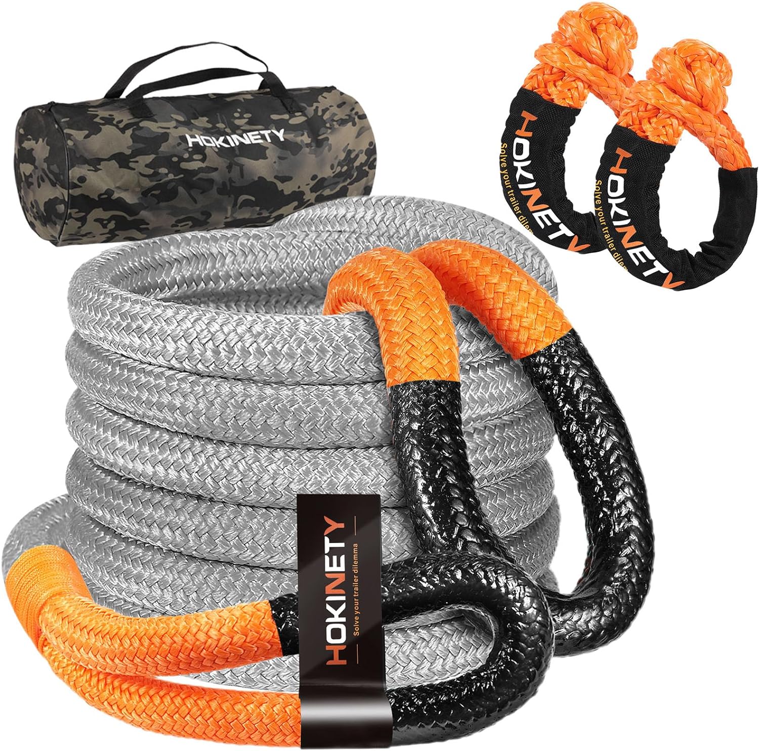 Kinetic Recovery Tow Rope: 1-1/8