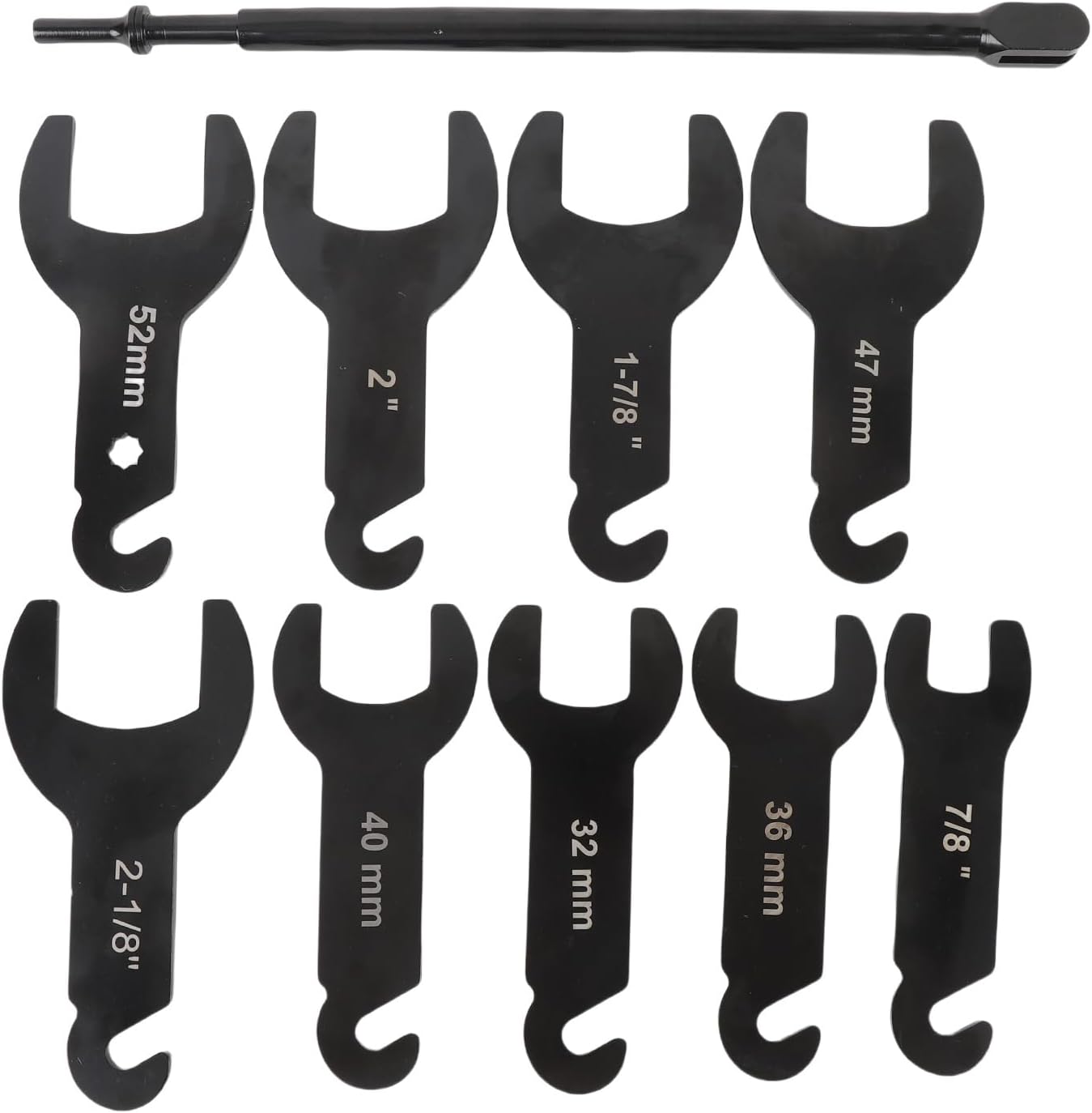 Automotive Fan Clutch 10 Pcs Pneumatic Fan Clutch Wrench Set 45 Carbon Steel Efficient Portable Clutch Fan Removal Tool Kit