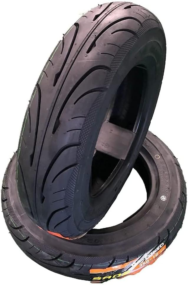 5A02 Set of 2 Scooter Tubeless Tires 120/70-12 & 130/70-12, Front/Rear Motorcycle/Moped 12