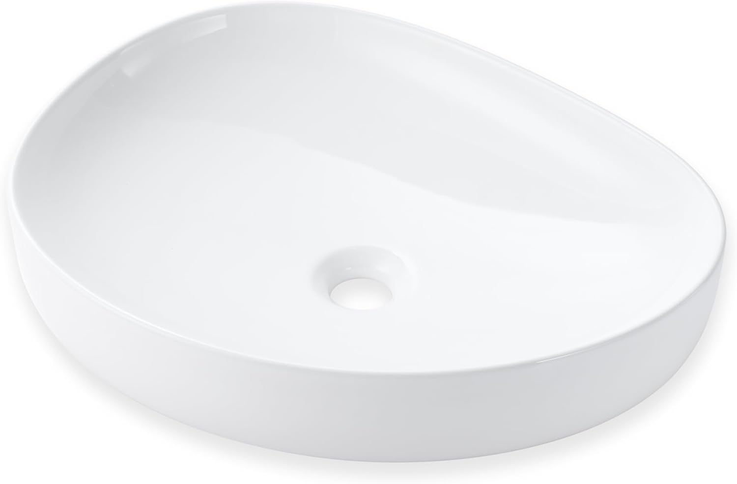 Luxier CS-032 Bathroom Porcelain Ceramic Vessel Sink Art Basin in (Matte Black)