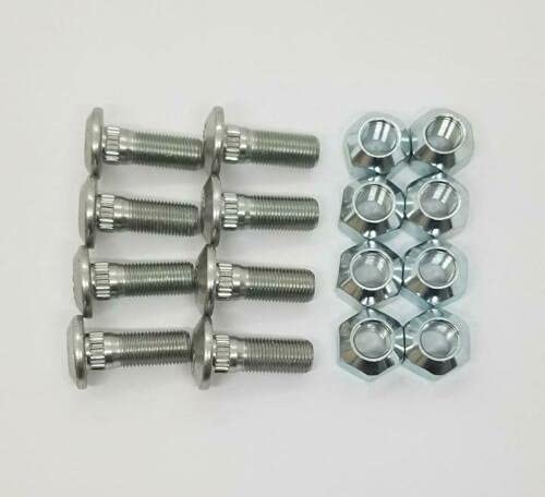 Set of 8 Lug Studs with Nuts Fits CAT 246D 226B2 216B2 242B 1595772 1427493
