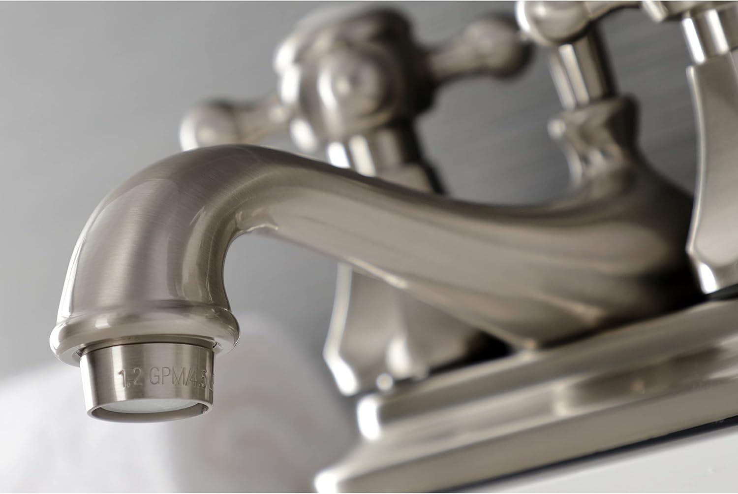 Kingston Brass KB608BX Metropolitan 4-Inch Centerset Bathroom Faucet with Pop-Up Drain, 6.63 x 4.44 x 3.13, Matte Black