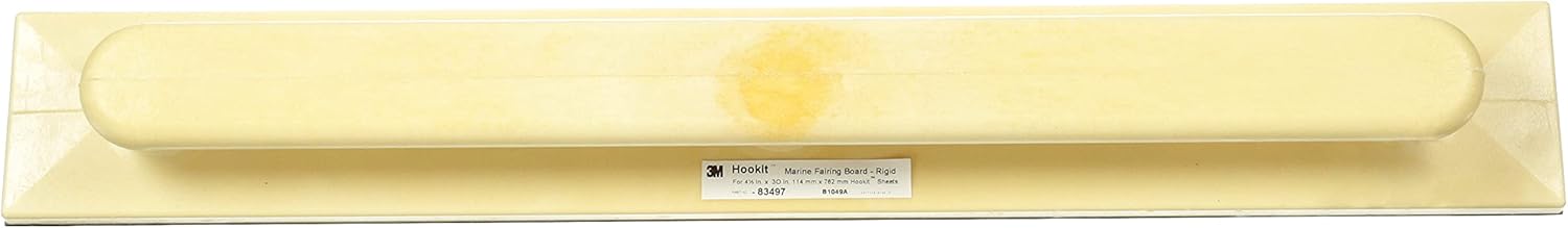 3M Hookit Marine Fairing Board, 83497, Rigid, 4 1/2 in x 30 in, 1 per case, yellow