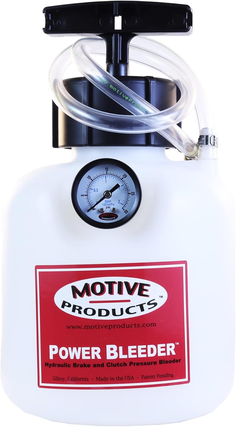 Motive Products 0104 Air-Cooled VW Power Bleeder 2-Quart Tank with Hose and Adapter, Compatible with Volkswagen Vehicles