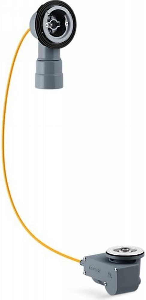 KOHLER K-37386-NA PureFlo Rough-in Cable Bath Drain, PVC, 30-Inch Cable Without Tubing