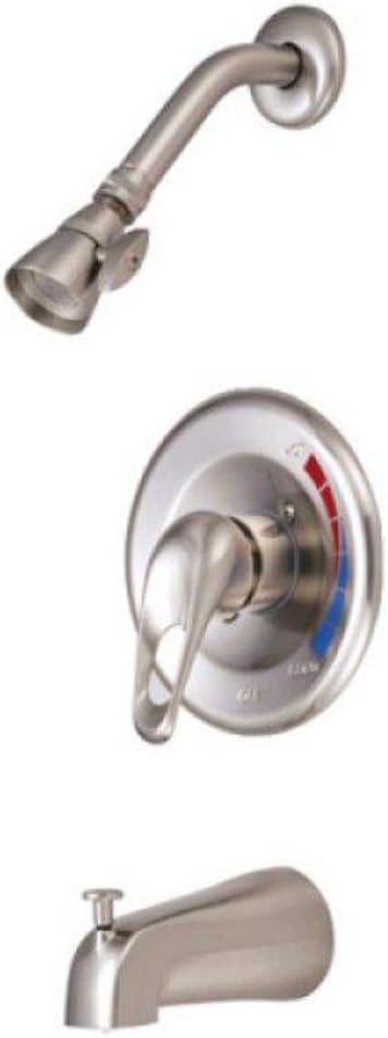 Kingston Brass KB698 Chatham Tub and Shower Faucet, 5-Inch Spout Reach, Brushed Nickel