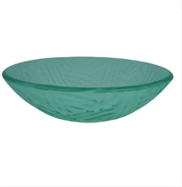 White Rainbow Art Glass Vessel Sink Bathroom Vanity Bowl 1080-WH