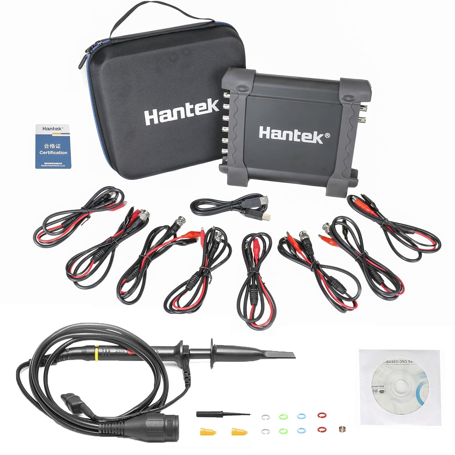 Hantek 1008C PC USB 8CH Automotive Diagnostic Digital Oscilloscope/DAQ/Programmable Generator
