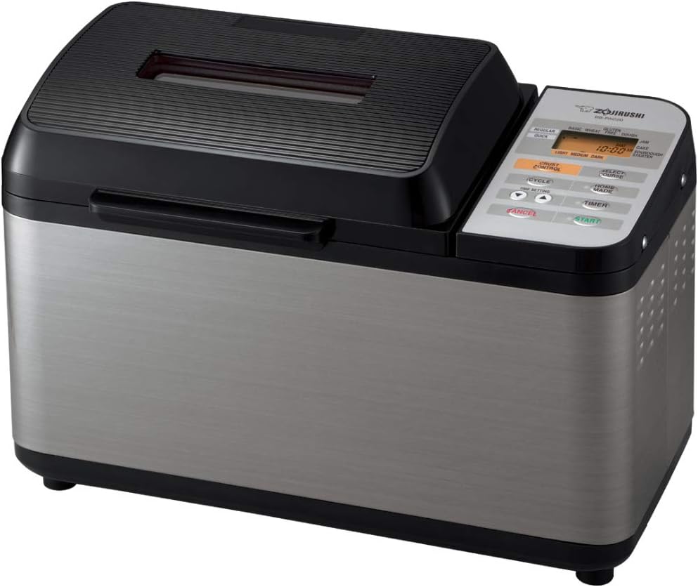 Zojirushi BB-PDC20BA Home Bakery Virtuoso Plus Breadmaker, 2 lb. loaf of bread