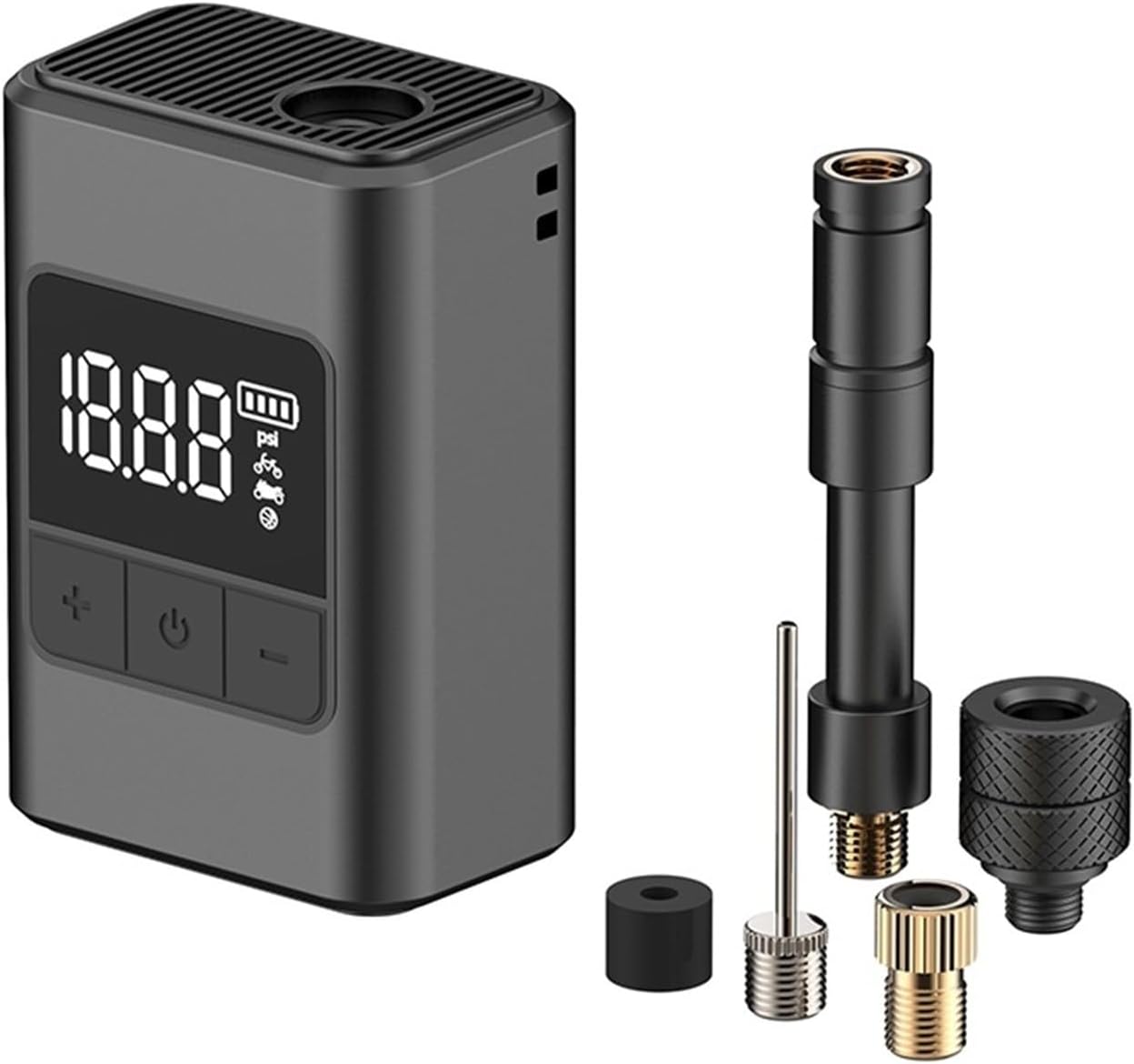 Fit for Portable Bike Pump 120PSI - Rechargeable Type-C Wireless Air Inflator Bikes, Motorcycles & Balls