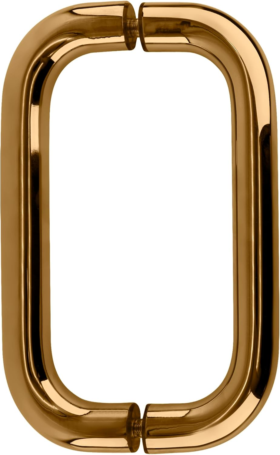 BRIXWELL H-8X1BTB-AB 8 Inches Center to Center X 1 Inch Diameter Standard Tubular Shower Door Handle Back to Back Mount Antique Brass
