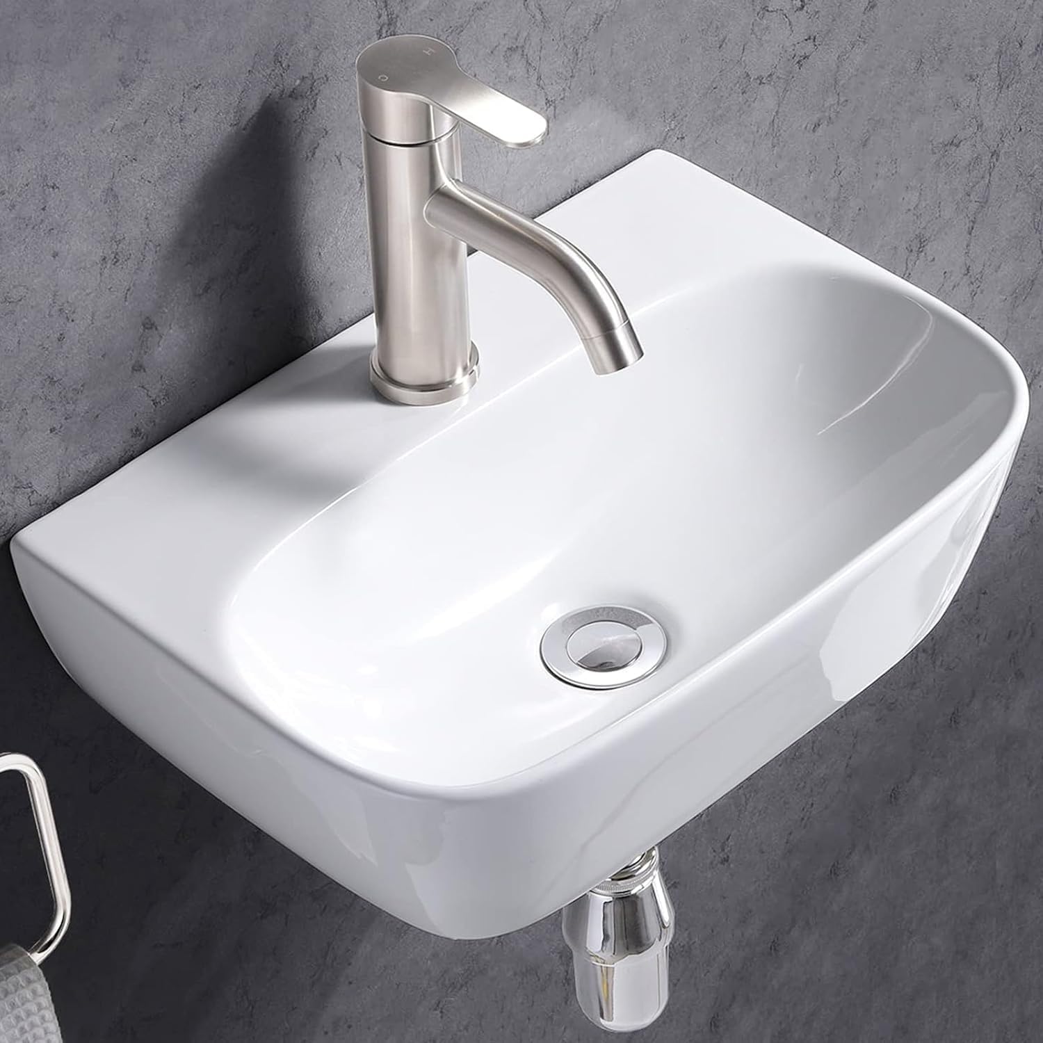 HOTIS Wall Mount Sink, 16