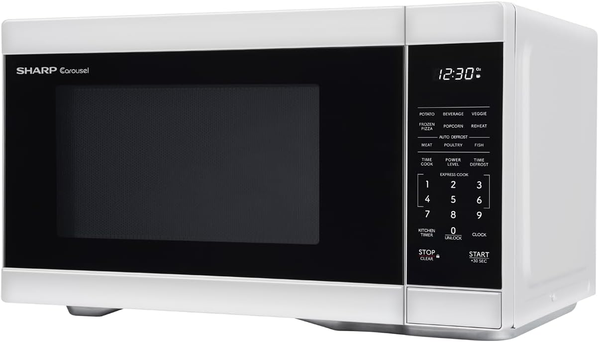 SHARP Countertop Microwave Oven with Removable 12.4