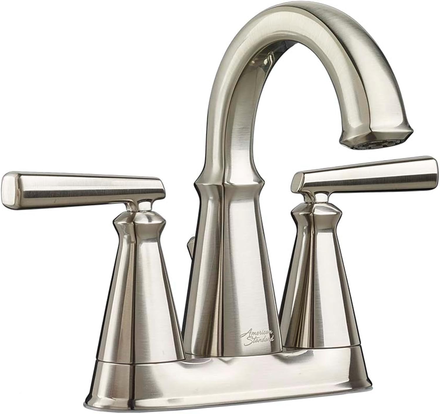 American Standard 7018201.243 Edgemere 4-Inch Centerset 2-Handle Bathroom Faucet, Brass, Matte Black